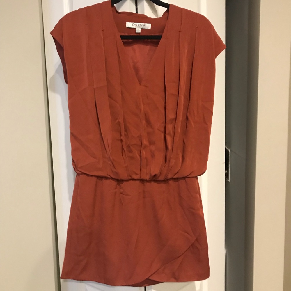 Burnt Orange intermix dress